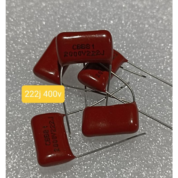 KAPASITOR MILAR 222J 2000V MYLAR 222 J 2000 VOLT CBB22