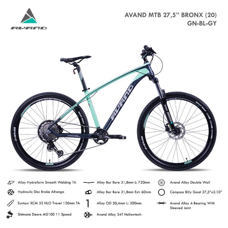 sepeda mtb 27.5 inch Avand Bronx