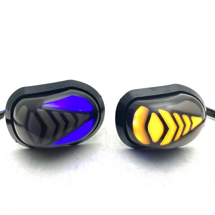 Lampu Sein Sen Led Tempel Fairing Oval Running Semua Motor / Sein LED