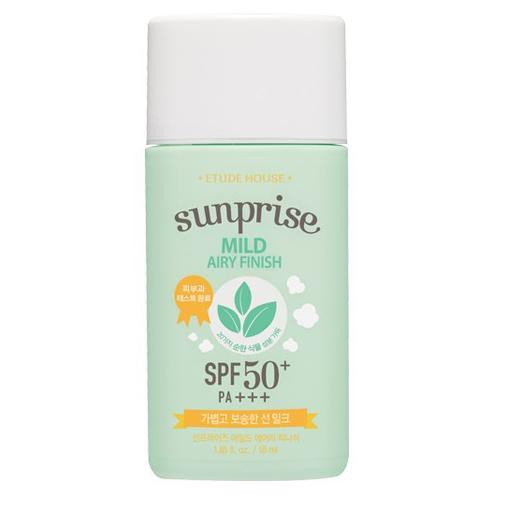 (Flash SALE) ETUDE Sunprise Mild Airy Sun Milk SPF50 55ml ORIGINAL  ⊌