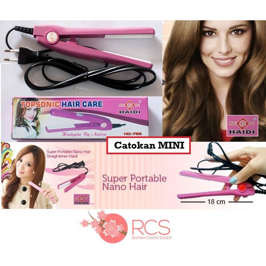 CATOKAN RAMBUT MINI ~ HAIDI ~ MELURUSKAN RAMBUT ALAMI, sisir