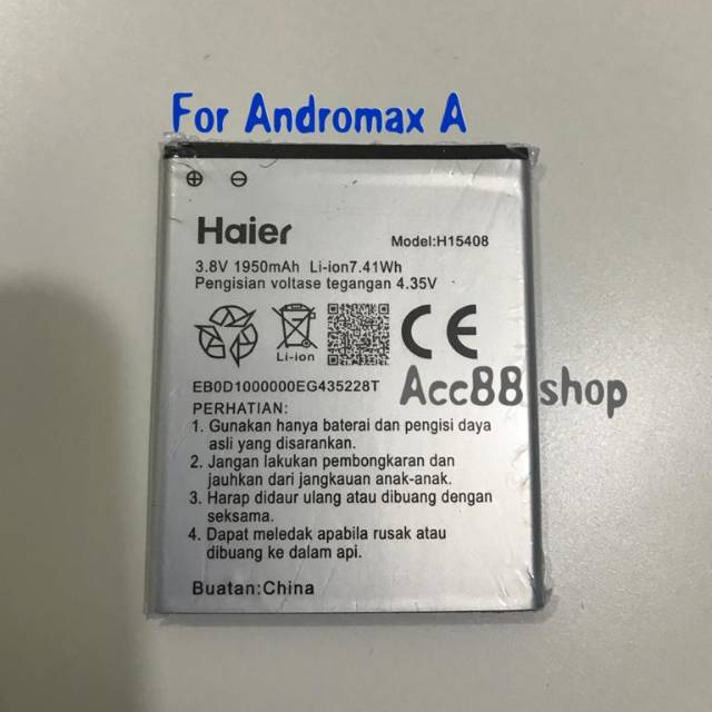 Baterai Batre Battery Original Andromax A H15408  A16C3H