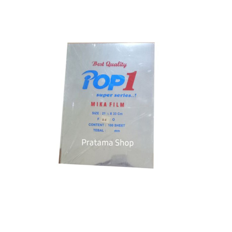 

Cover Mika Film/Plastik Jilid A4 F4 Folio 0,10 micron - 100 pcs