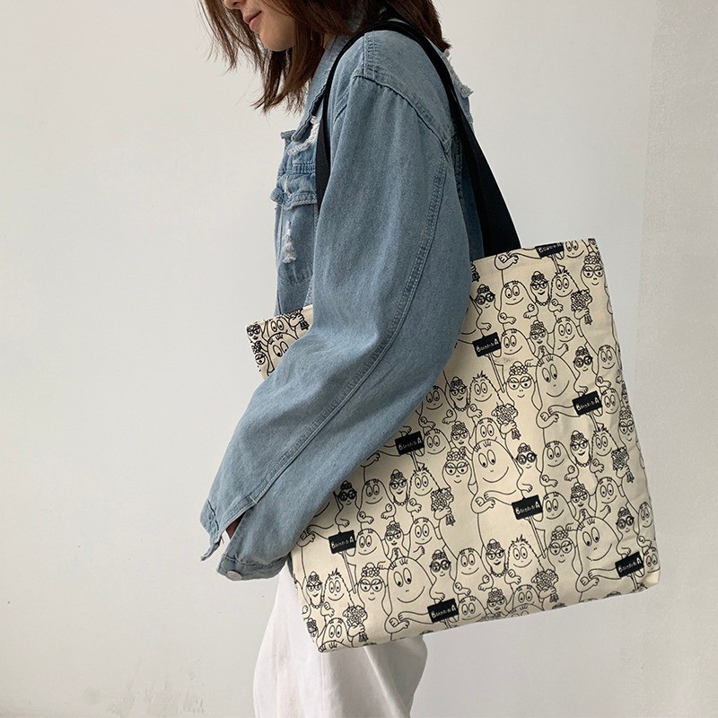 [LOKAL] DOMMO - D1508 TOTEBAG BIG varian sablon PAKAI PEREKAT