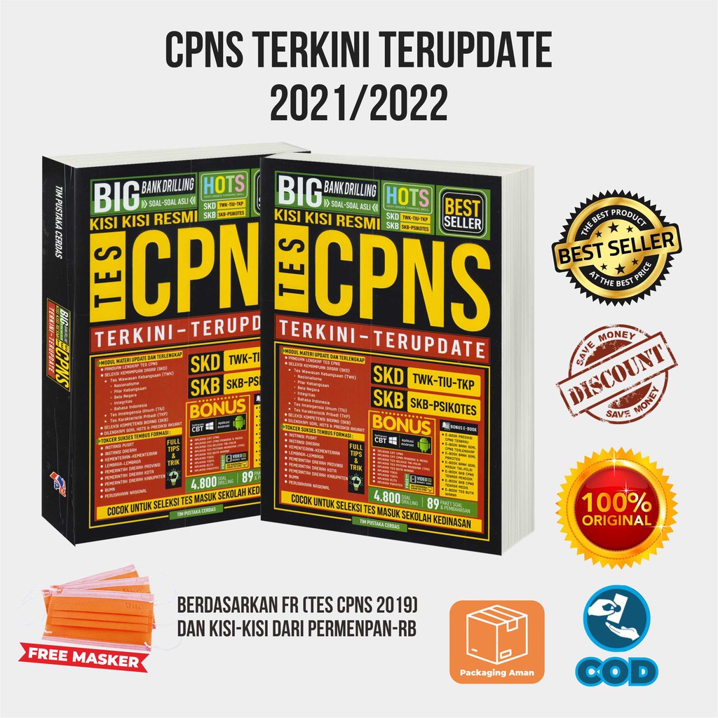 Buku Cpns 2021 Buku Tes Cpns 2021 Tenaga Medis Tenaga Pendidik Umum Psikotes Tni Polri Tpa Terupdate Shopee Indonesia