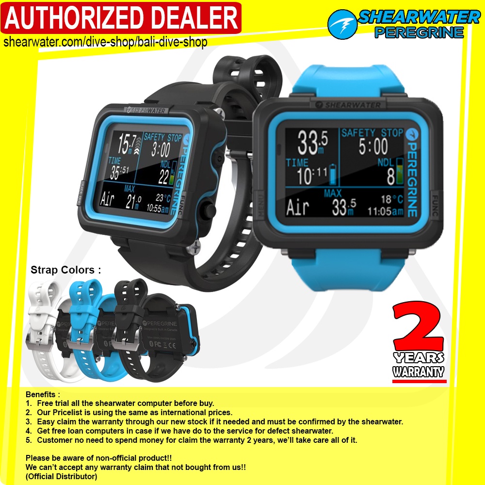 Dive Computer Shearwater Peregrine Scuba Diving Jam Tangan Diving Watch Alat Selam