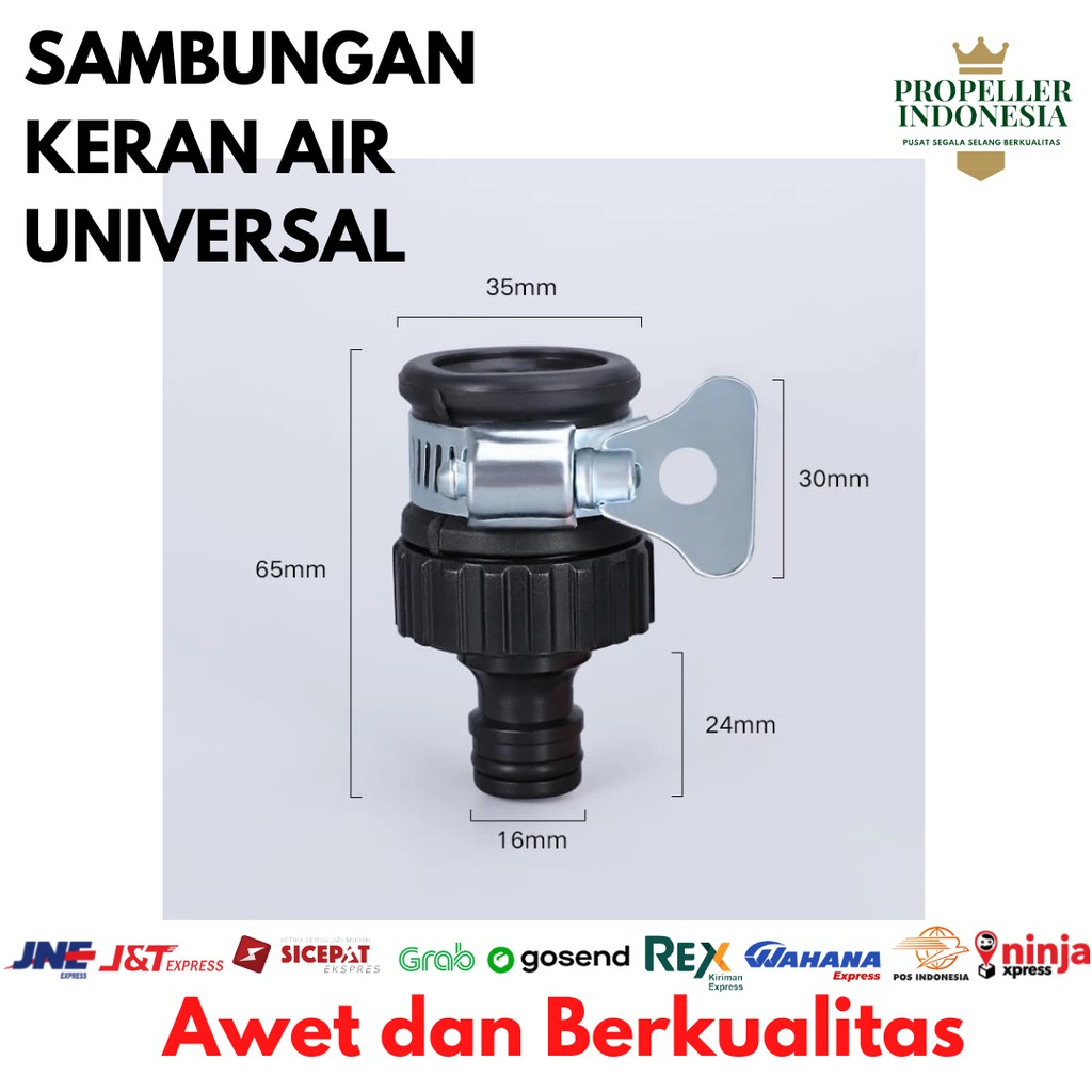 Sambungan Keran Universal Fleksible Tap Konektor Kran Air Universal