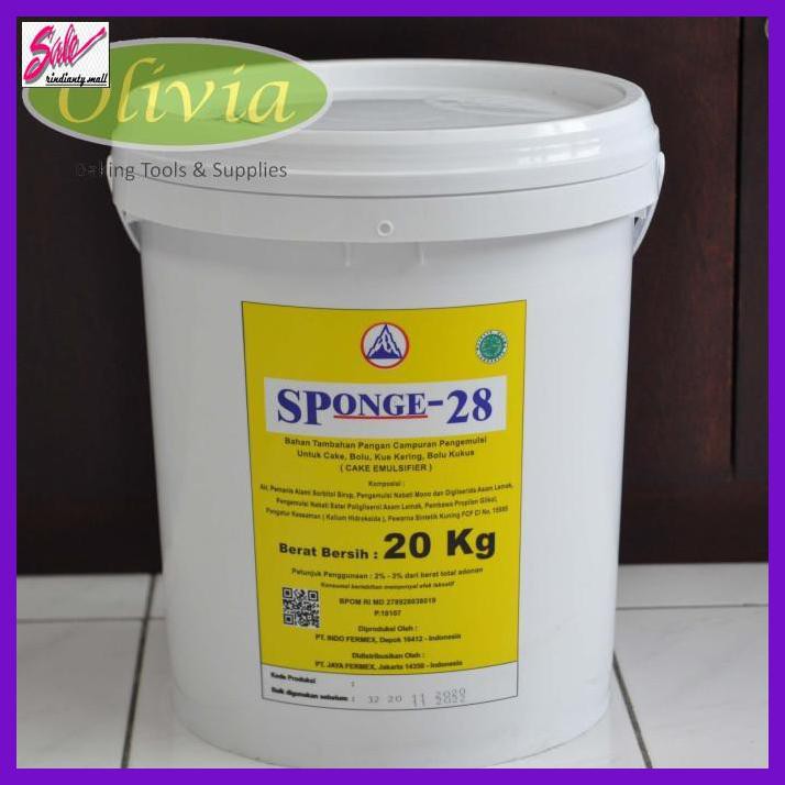 

DERPOWBAKING- SP MEREK 28, SPONGE 28, CAKE EMULSIFIER, PENGEMBANG KUE 100G REPACK -ASLIII.