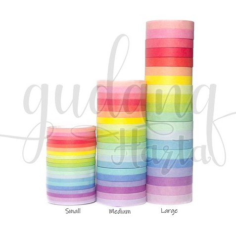 Masking Tape Rainbow SET 3 Model Selotip Berwarna Warni GH 314009