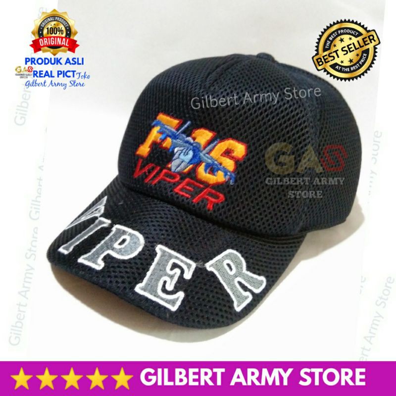 Topi Viper F16 jaring biru navy Tni Au angkatan Udara Terbaru Grosir Murah Gilbert Army Store