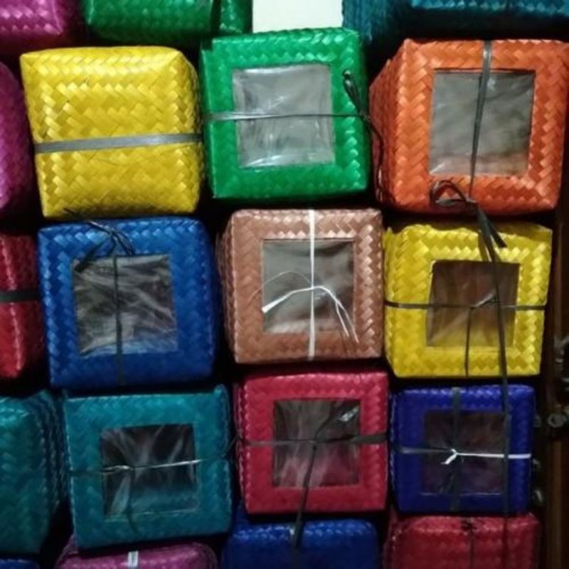 besek mika II Besek warna II besek mika warna II hampers