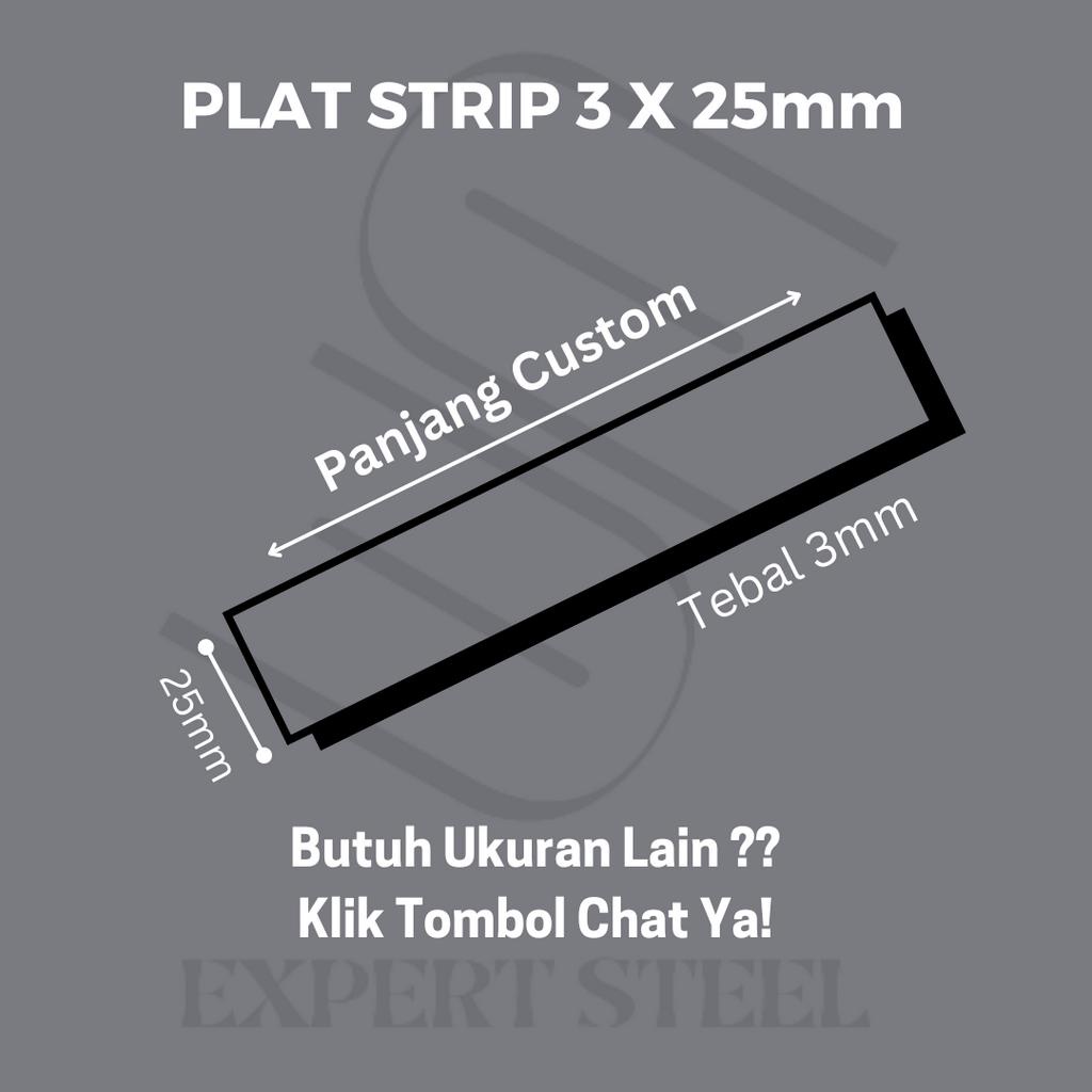 PLAT STRIP 3 X 25 X 2M