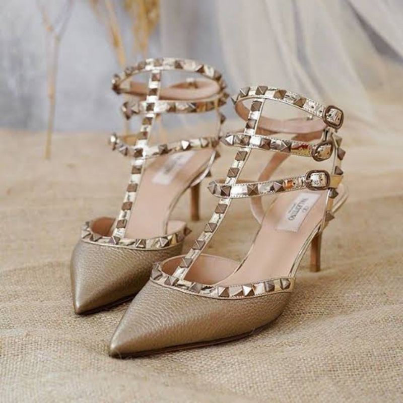 valentino kitten heels sasso grained NEW authentic tahun 2017