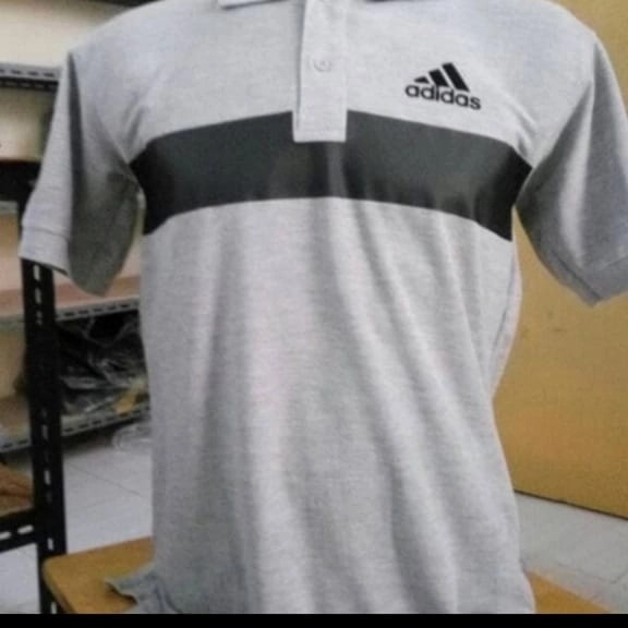 FASHION PRIA ATASAN PRIA KK25 KAOS KERAH - POLO SHIRT ADIDAS UKURAN JUMBO XXL -XXXL-XXXXL