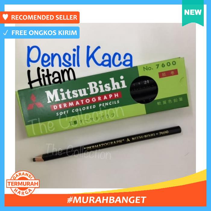 

Pensil - Atk0395Pk Hitam Kaca Mitsubishi Dermatograph Gambar Draw Black - Alat Tulis