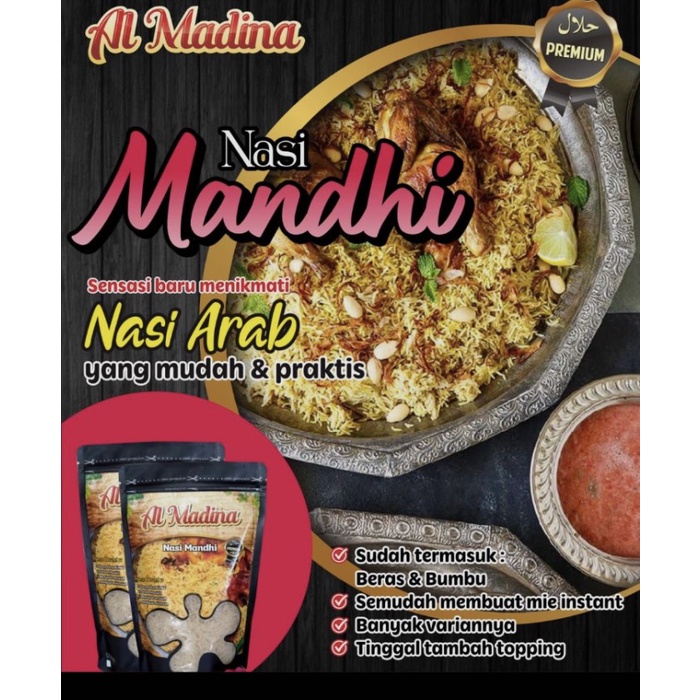 

978EqW Nasi Mandhi/Nasi Mandi Siap Saji/Nasi Arab Al Madina WQ0112