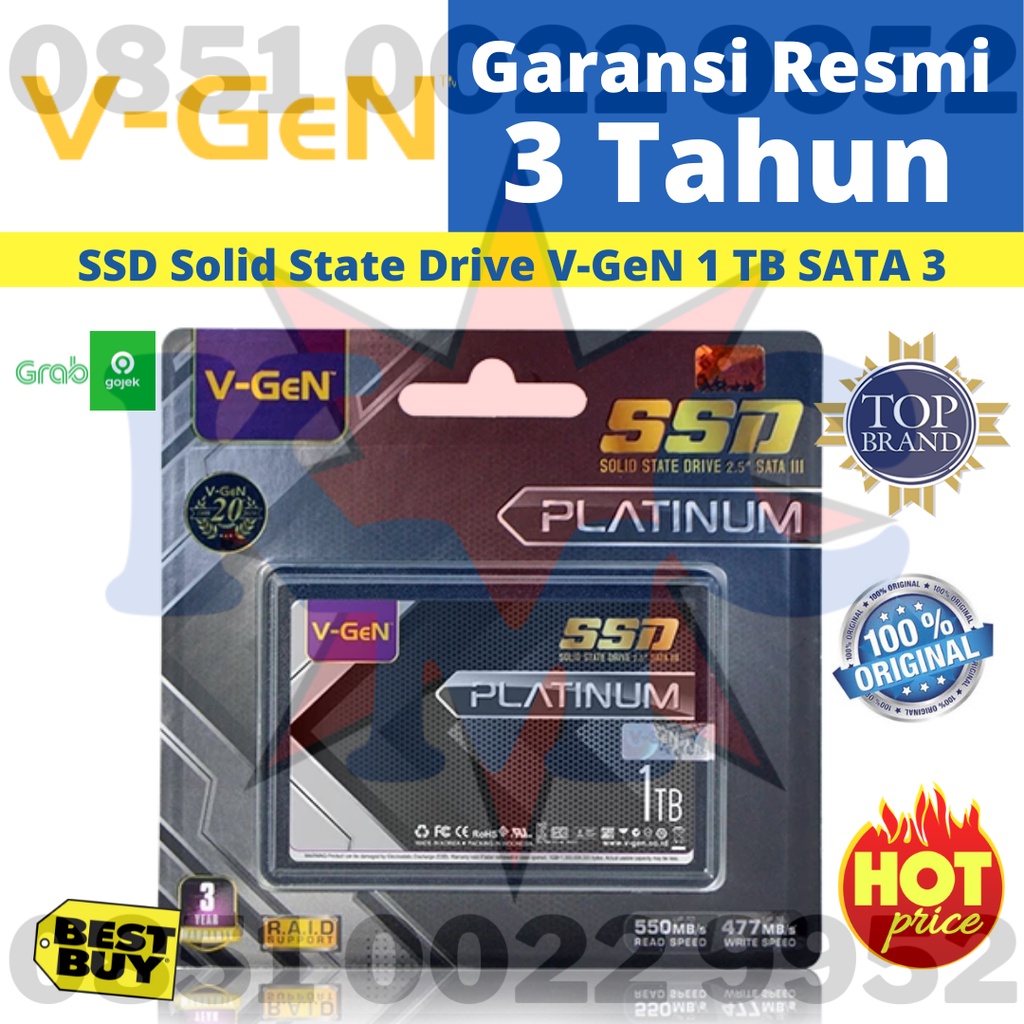 SSD V-GEN 1TB SATA 3 Solid State Drive VGEN 2.5 Inch SSD V GEN Sata III