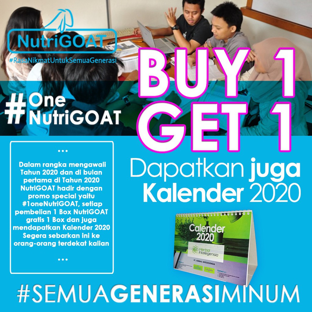 

BUY 1 Karton Free 12 Box - Nutrigoat 200 Gram - Susu Bubuk kambing ettawa