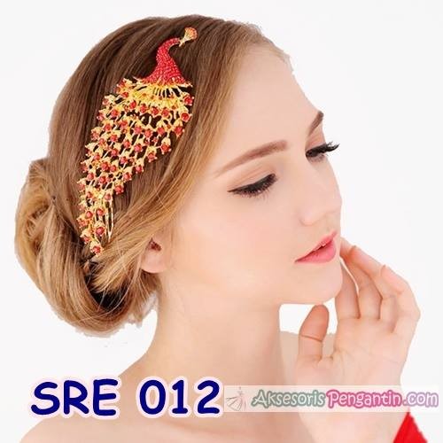 [PALING FAVORIT] AKSESORIS SANGGUL WEDDING MERAK EMAS BRIDAL HAIRPIECE SRE012