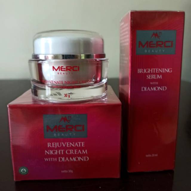 MERCI DIAMOND SKINCARE REJUVENATE DAY CREAM NIGHT CREAM SERUM