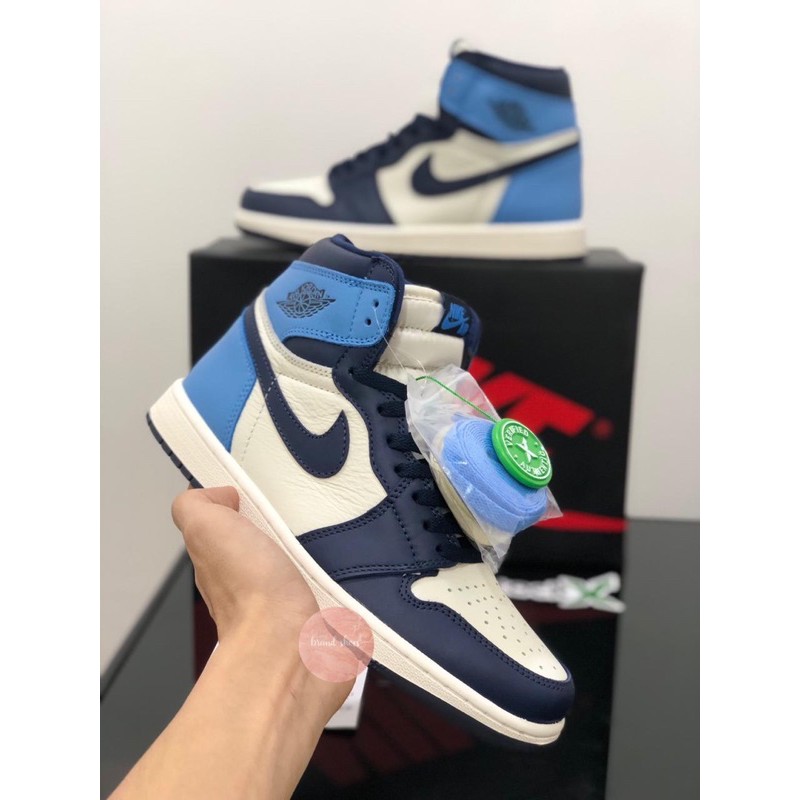 Sepatu Nike Air Jordan 1 Retro High OG Obsidian Blue BNIB / Sepatu Basket Nike Air Jordan ORIGINAL