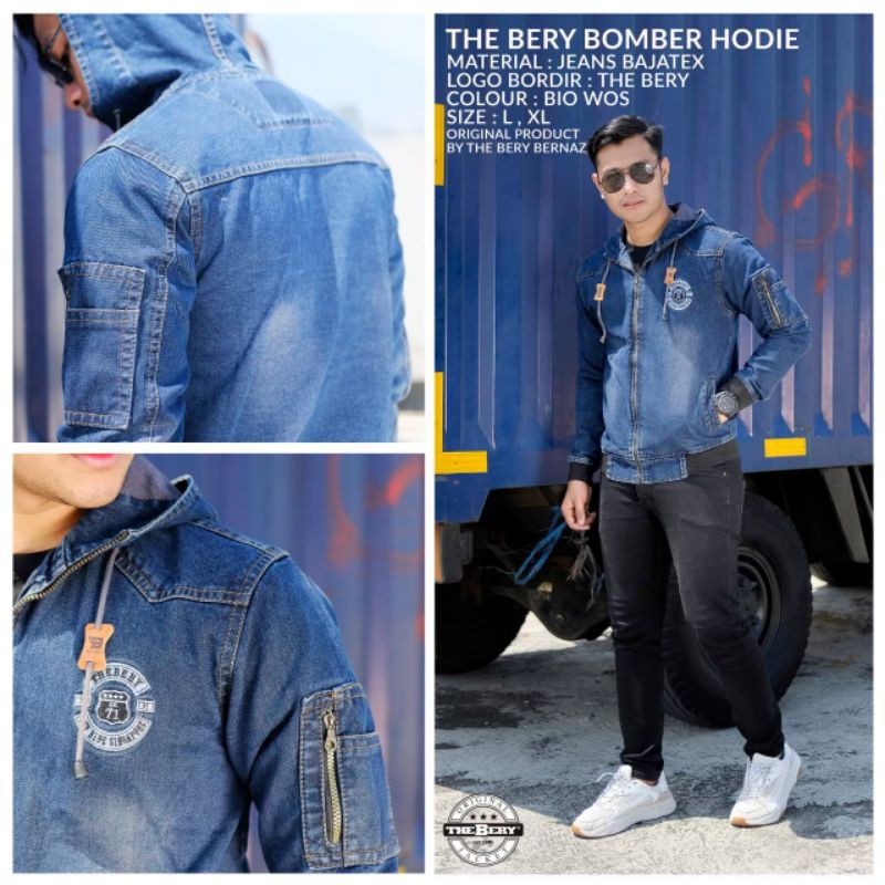 JAKET JAKET JEANS PRIA JAKET JEANS THE BERY JAKET JEANS size L XL
