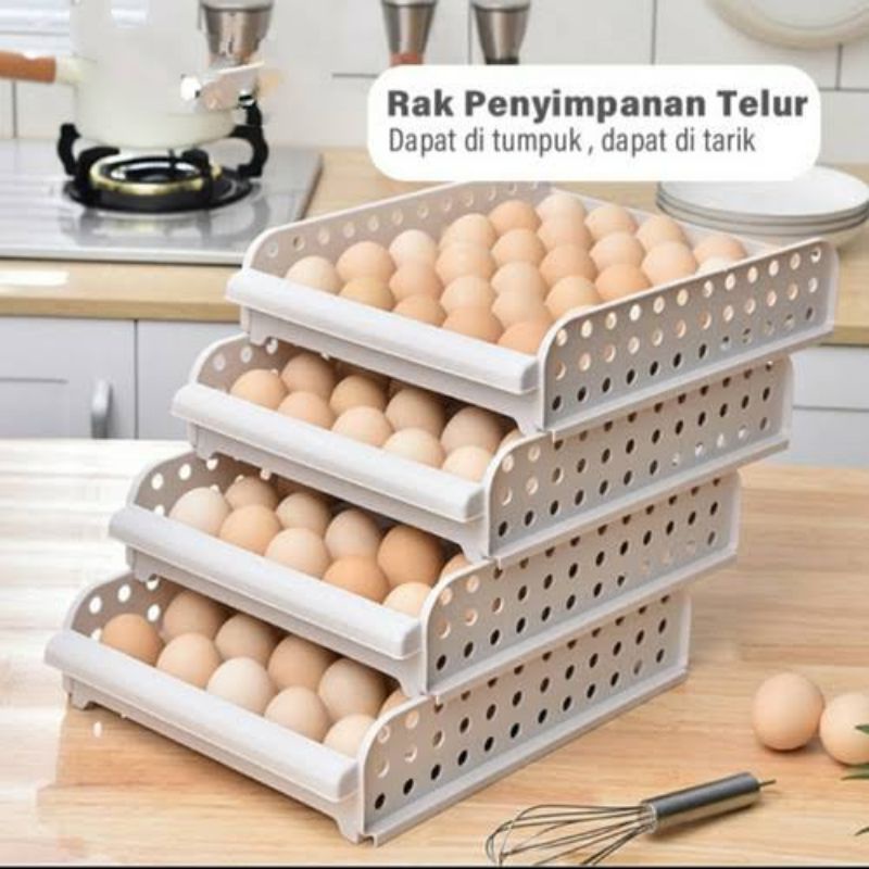Egg Box Rak Tempat Penyimpanan Telur Rak Telur Plastik Box Telur