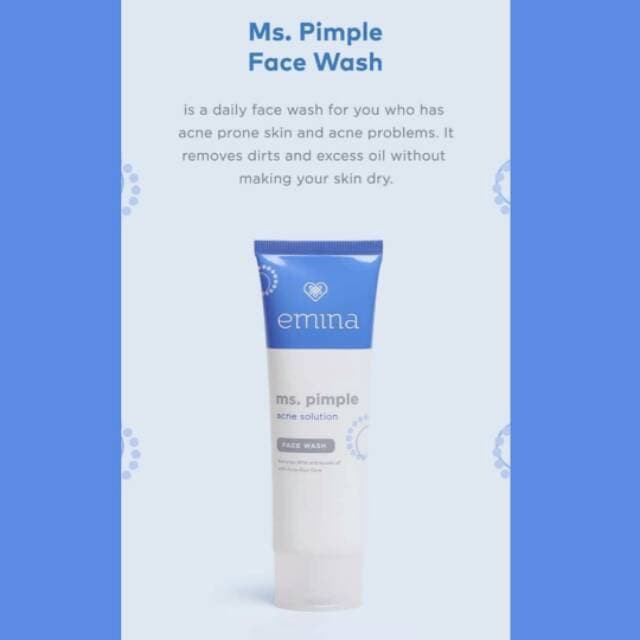 EMINA MS. PIMPLE ACNE SOLUTION FACE WASH