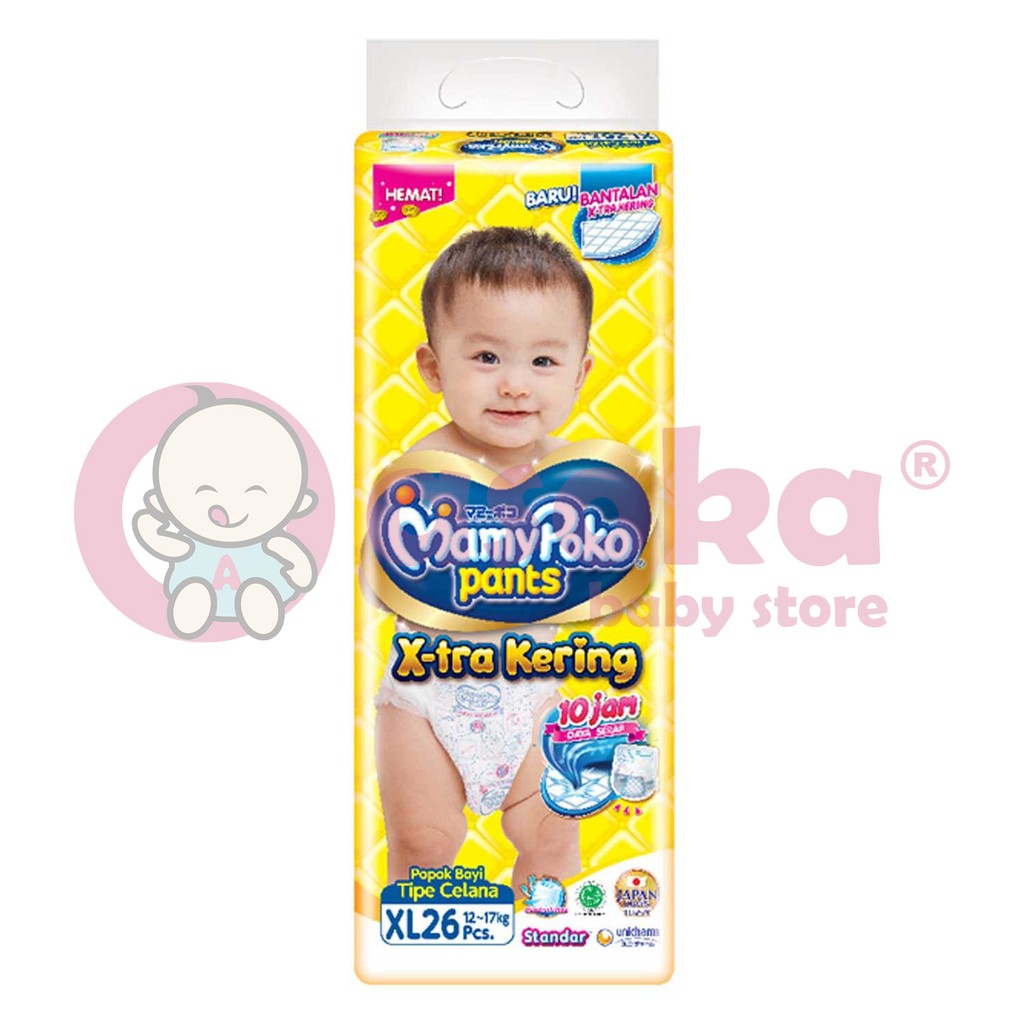 MamyPoko Pants Standar S38/M34/L28/XL26/XXL24 ASOKA