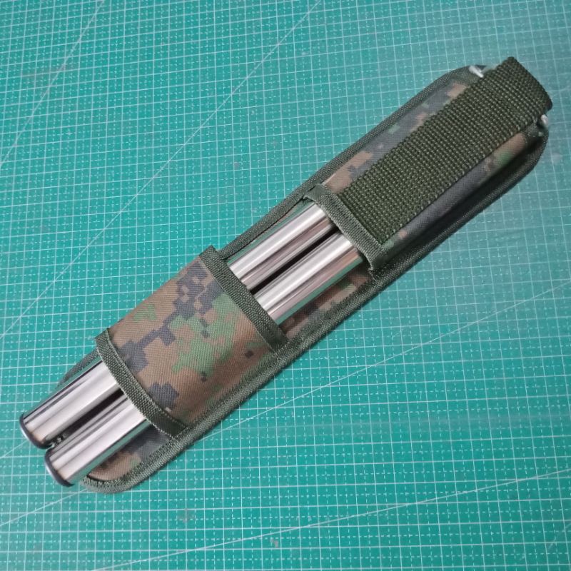 set nunchaku stainless krincing dan sarung freestyle