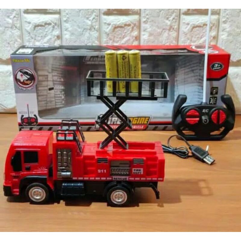 Remot Control TRUCK DAMKAR Charger Truck Kontruksi