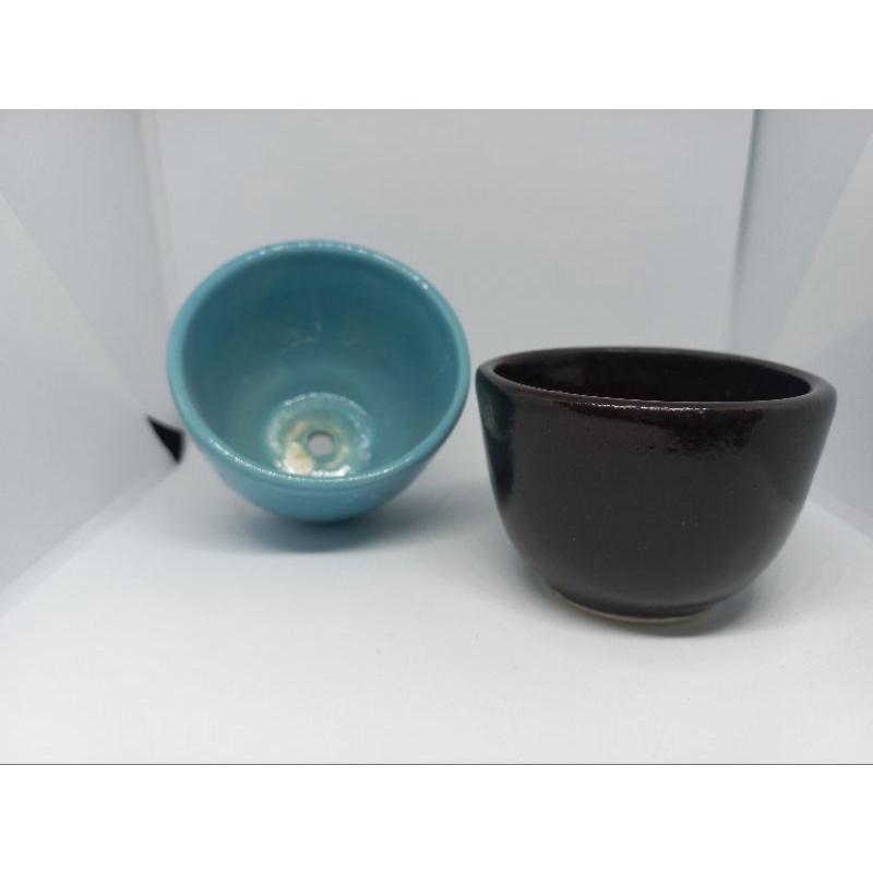 pot keramik small/ mame/ pot mini bonsai kaktus sekulen keramik