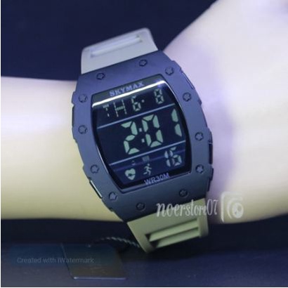 jam tangan original SKYMAX 2118 G water resistance tahan air Standar MILITER tahan beku