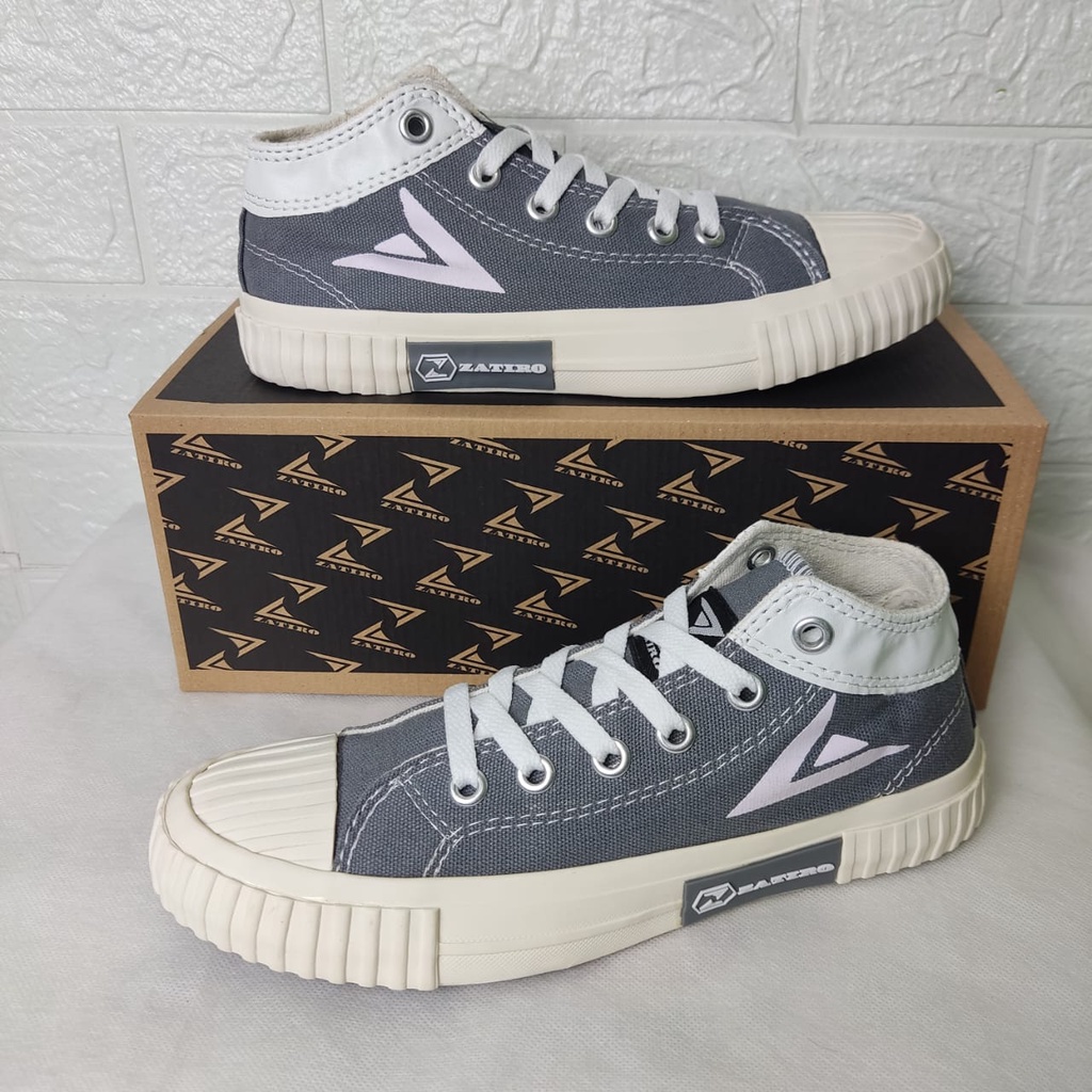 Sepatuwear Anthic Zatiro Classic Sepatu Sneakers Pria Wanita Casual Mid Wear ala Korean Shoes Sneakers Sekolah Keren Tinggi Tanggung PSS-019