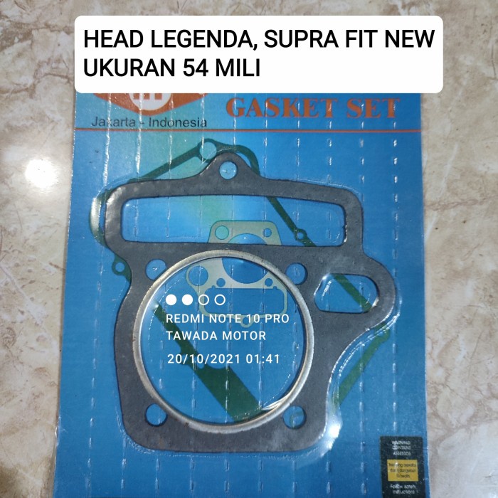 PAKING RACING BLOK HEAD ATAS UKURAN 54 MILI LEGENDA SUPRA FIT FIT NEW