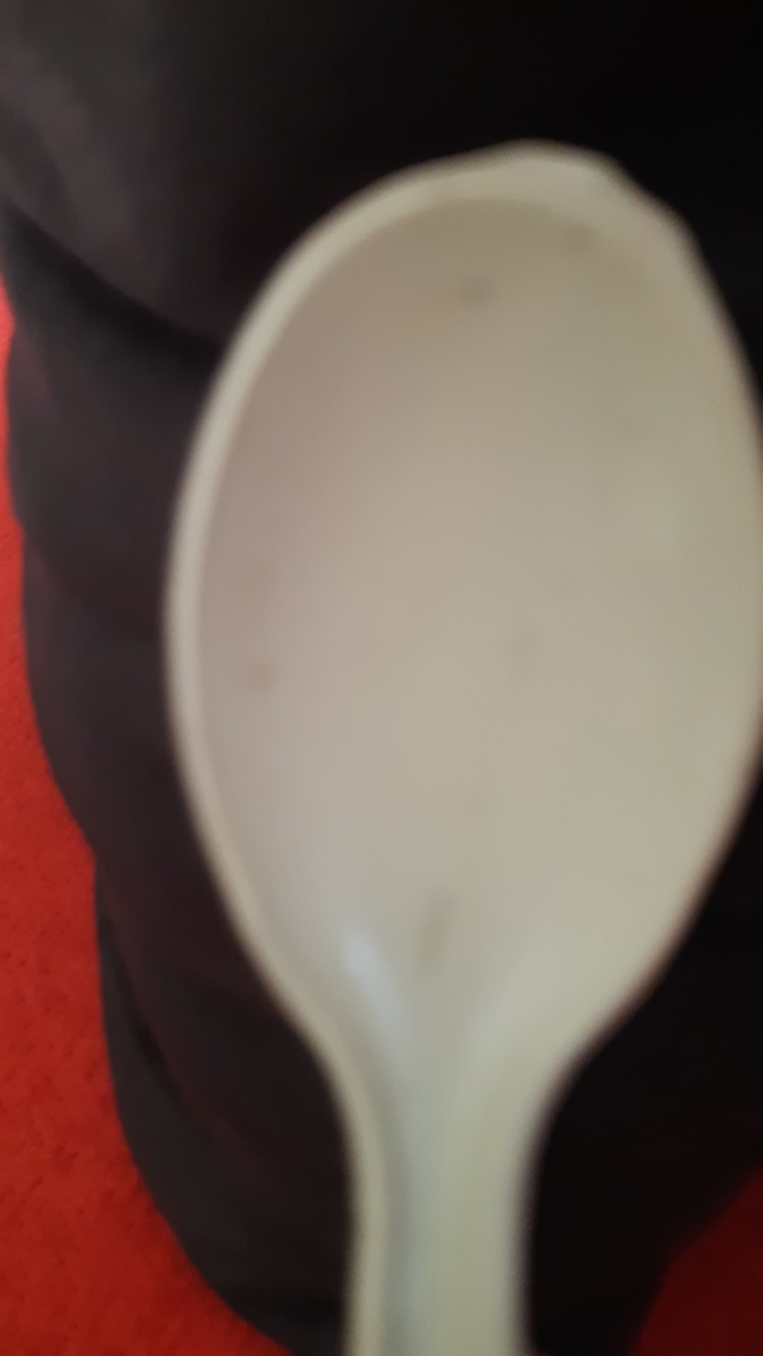 Sendok Plastik/sendok Makan Bening Putih 16cm