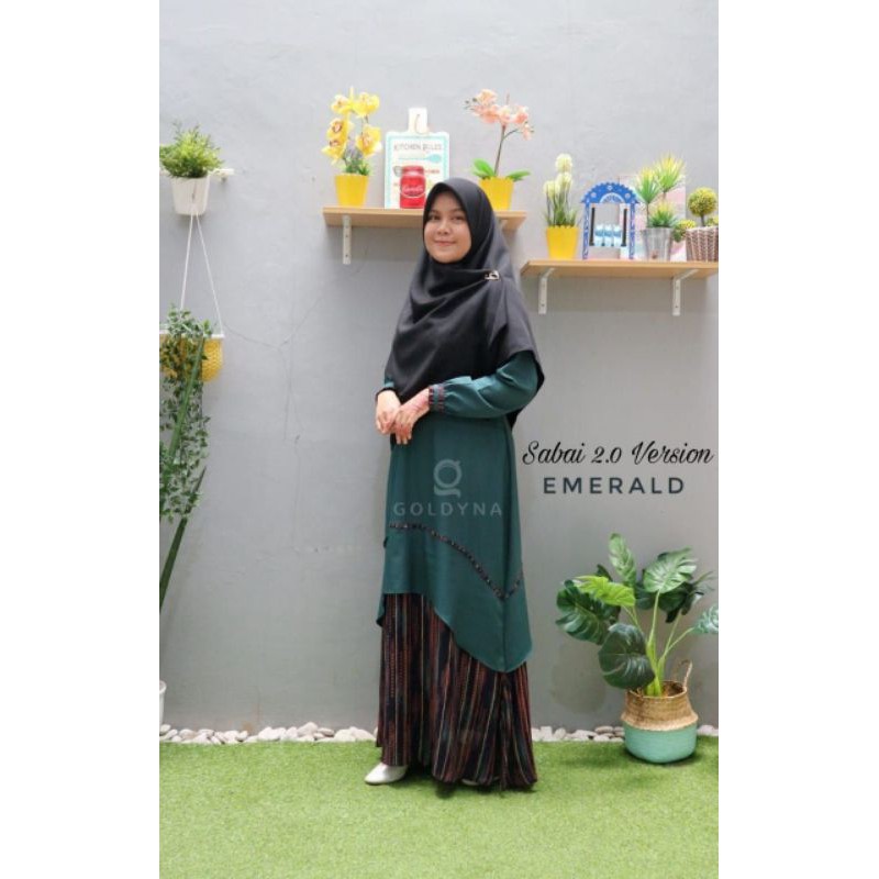 gamis kurung sabai new version by goldyna