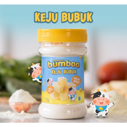 BUMBOO Keju Bubuk Asli - Keju MPASI Anak - Sumber Lemak &amp; Protein - Keju Cheddar Australia - Tanpa Pengawet - No MSG - Bahan alami