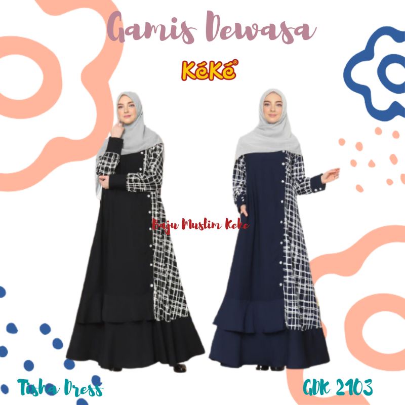 Gamis Dewasa Keke (Tisha Dress / GDK 2103)