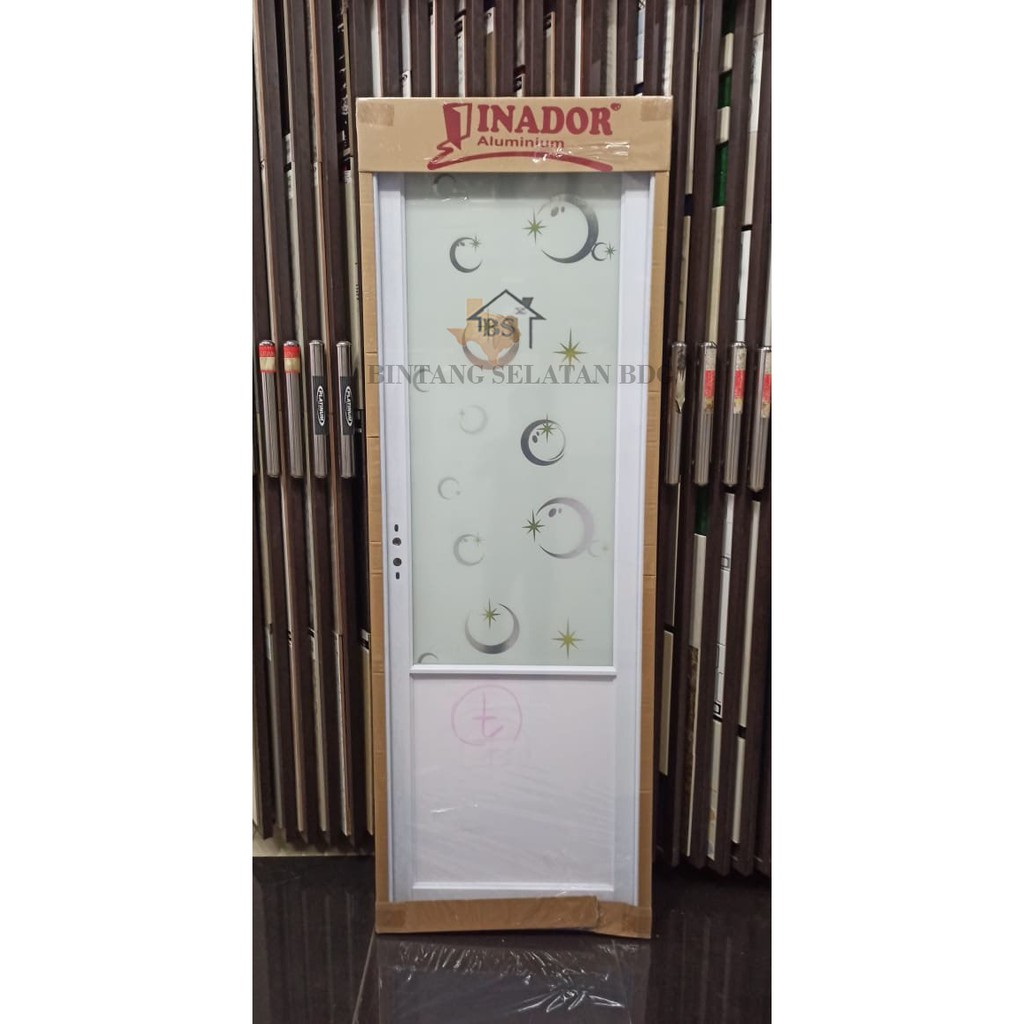 PINTU ALUMUNIUM DOLPHIN INADOR PAG 002 MOTIF BULAN SABIT