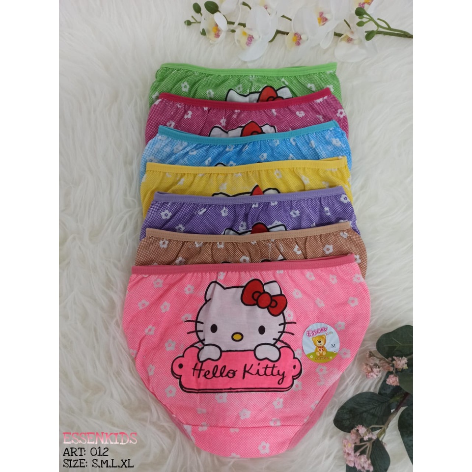 PROMO!! ( 1 Lusin ) Celana Dalam Anak Perempuan / CD Cewek Karakter HELLO KITTY  | Essen