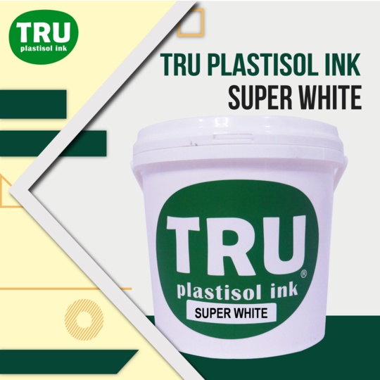 

TRUcolor Plastisol Super White Tinta Sablon Distro Putih 1kg
