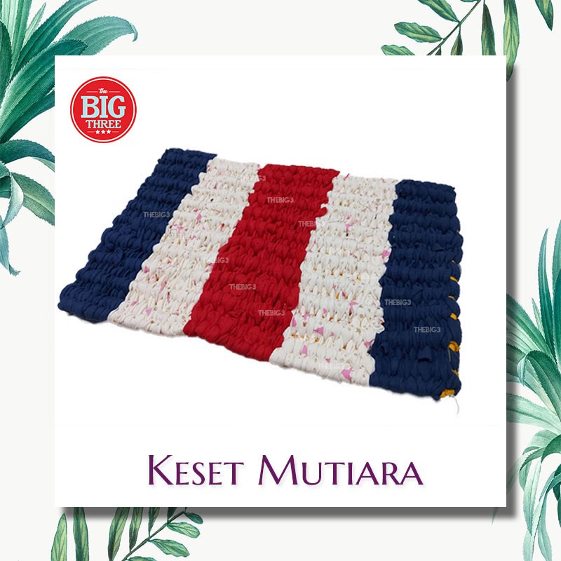 Keset Mutiara 50x32 cm Super Tebal / keset mutiara bahan kaos tebal padat murah jaring