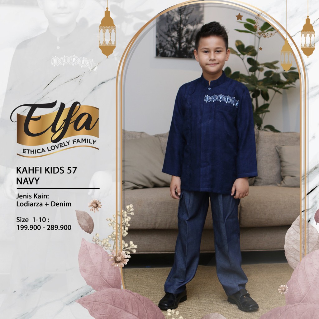 ETHICA | SETELAN BAJU KOKO ANAK KAHFI KIDS 57 NAVY D20P