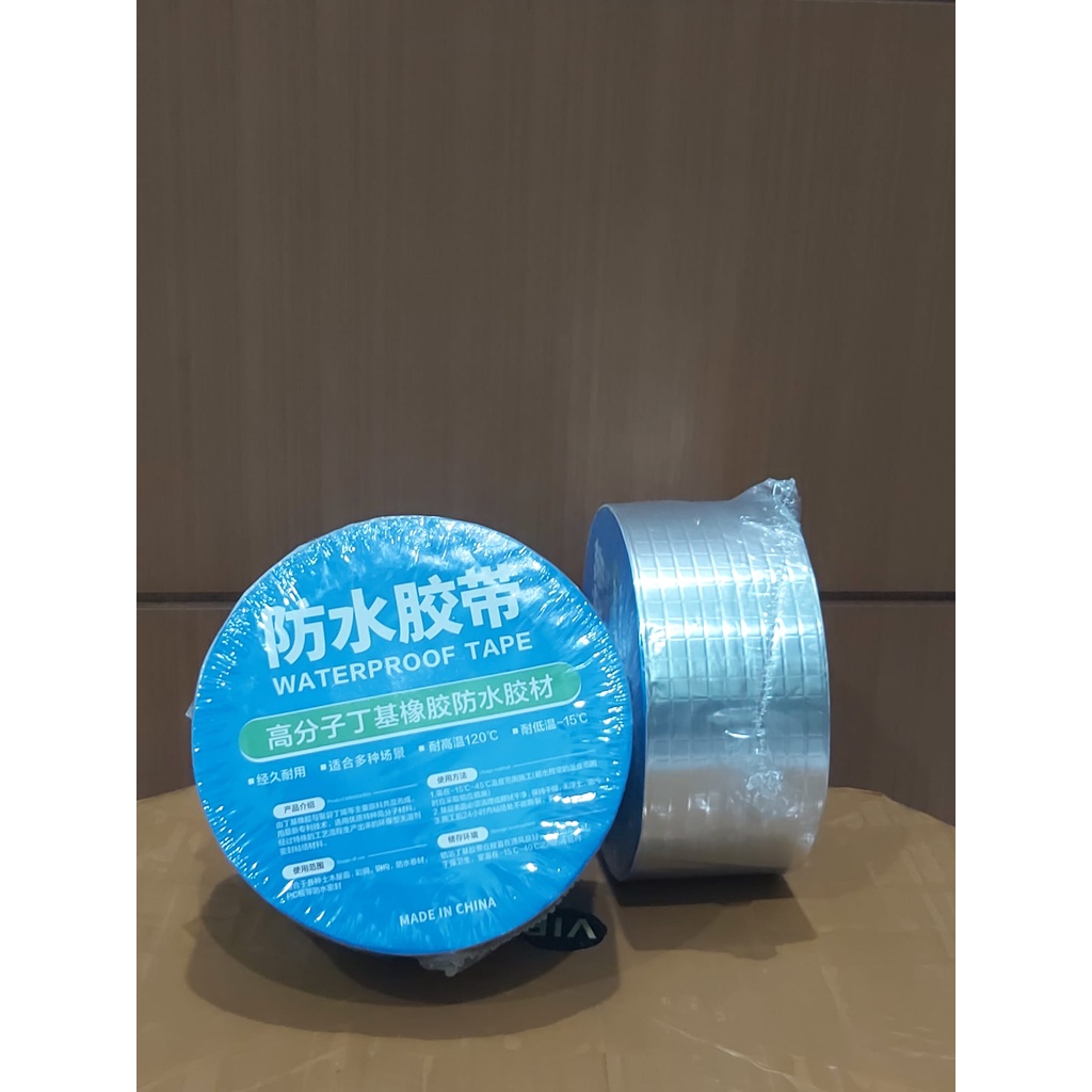 LAKBAN SELOTIP PENAMBAL ANTI BOCOR RETAK ALUMINIUM FOIL BUTYL RUBBER WATERPROOF TAHAN AIR