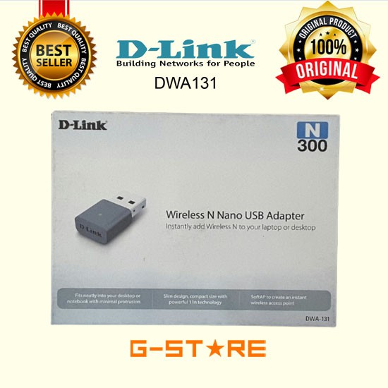 D-Link DWA-131 N300 USB Dongle Wireless Adapter DLink DWA 131 - D-Link DWA-131 Dongle / USB Wifi Ada