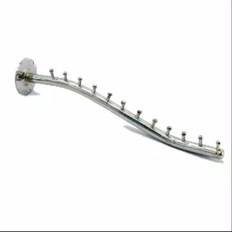 suling tembok 12 sekat/ Hanger besi suling / Gantungan pipa bulat /