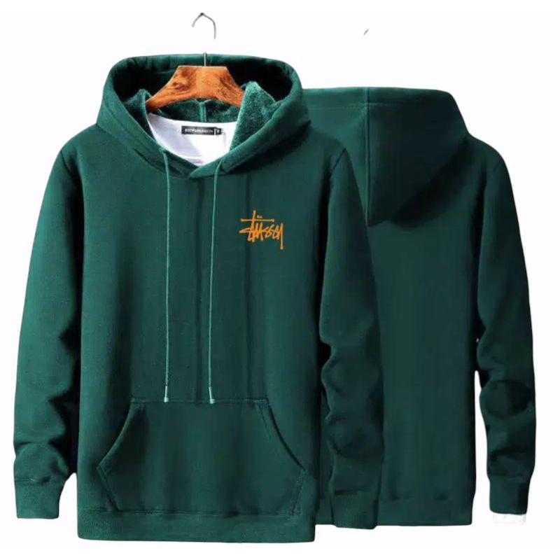 Stussy - Sweater Hoodie Stussy Pulover Jumbo Pria Dan Wanita Fleece Premium Tebal Termurah - COD