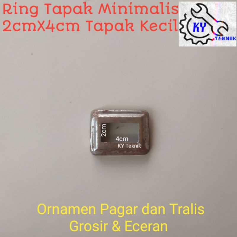 Ornamen Pagar Besi Ring/Tapak Hollow Uk 20x40mm Harga Terjangkau-Pagar Rumah-Dekorasi Rumah