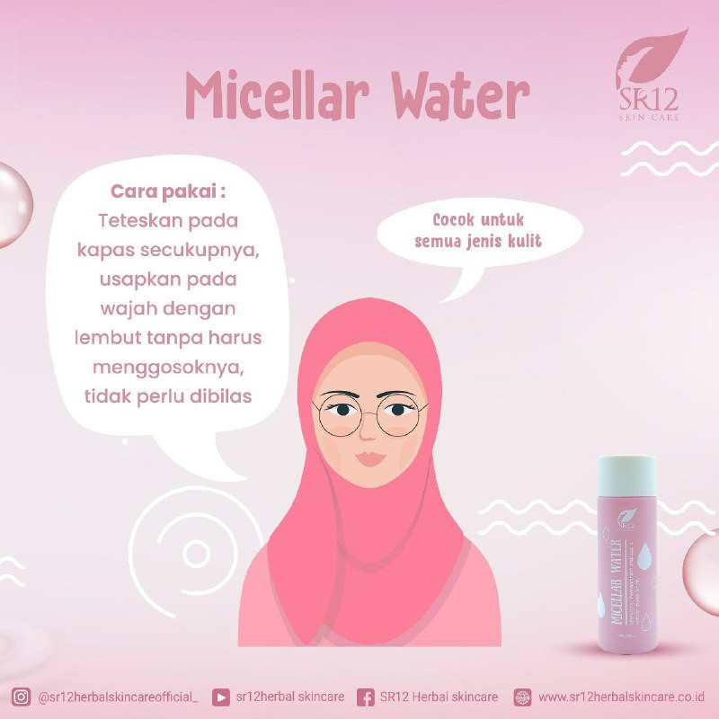 NATURE ROSE WATER - NATURE SECRET WATER - MICELLAR WATER SR12 MAKEUP TAHAN LAMA PEMBERSIH